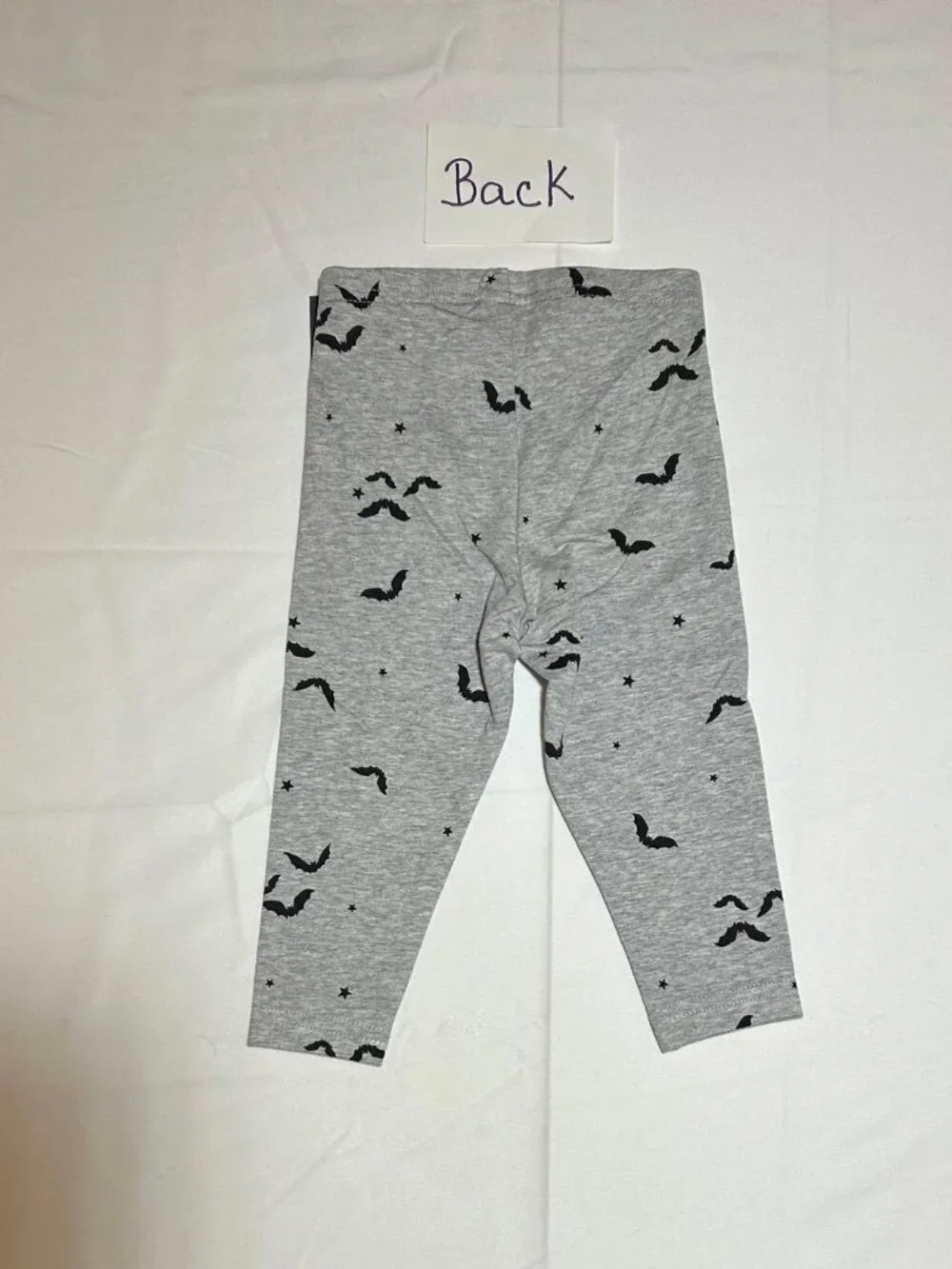 OshKosh B'gosh Baby Girls Gray with Bats and Stars Leggings NWT Halloween Fall